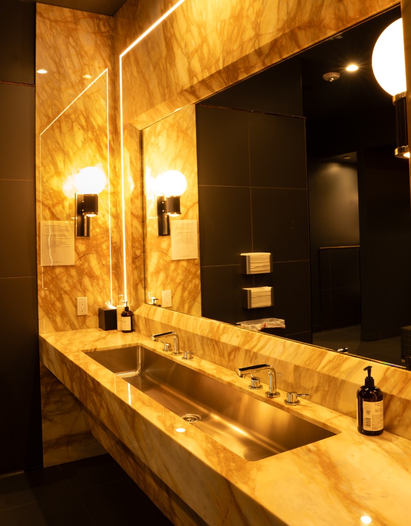 Center restroom