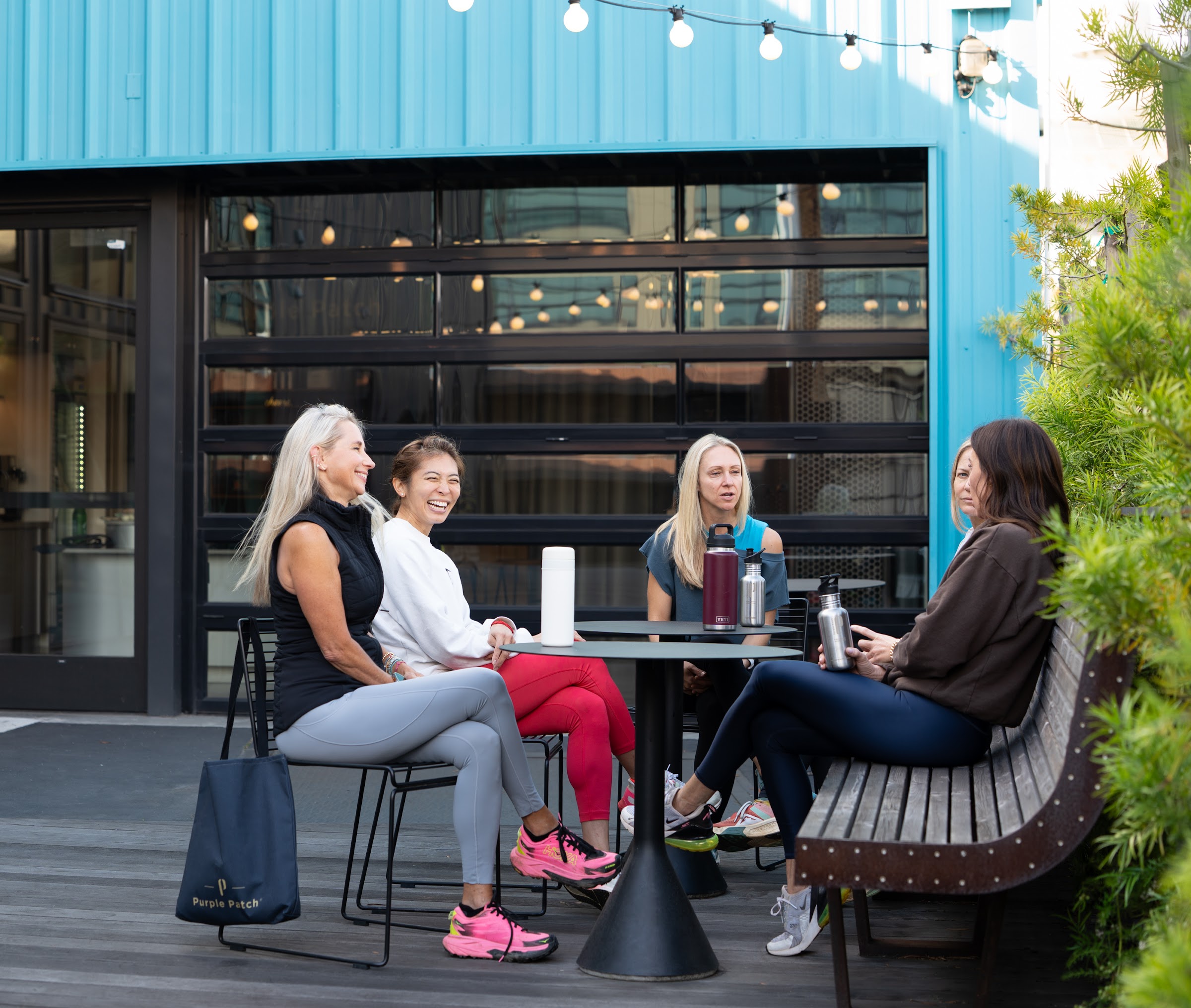 The Center’s outdoor deck